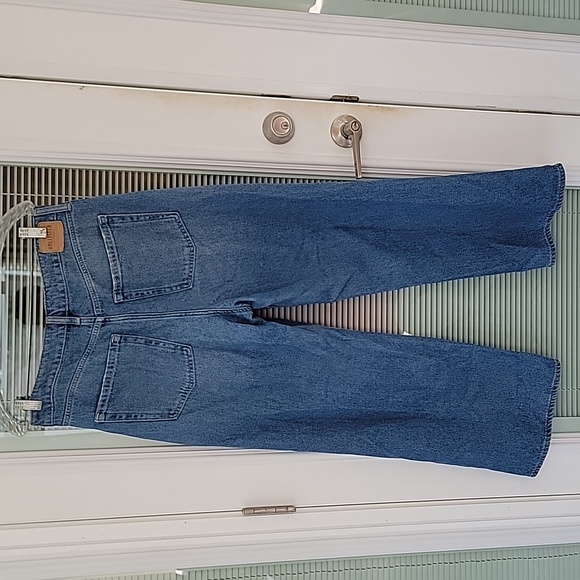 Hollister Ultra High-Rise Baggy Medium Blue Sz 12S - Picture 5 of 12